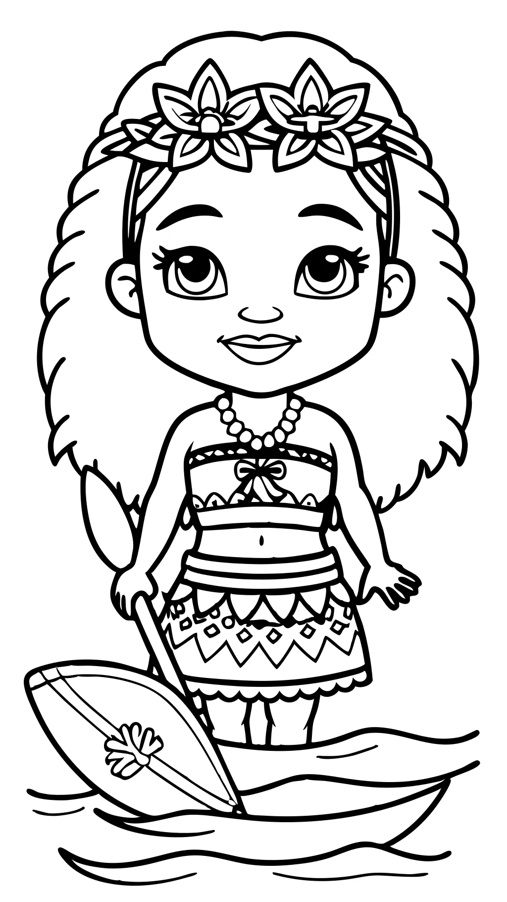 coloriage moana imprimable